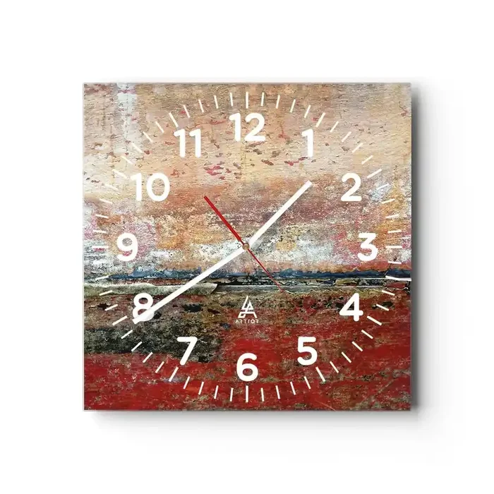 Reloj de pared – Reloj de vidrio – Tal vez sea el mar – 40×40 cm