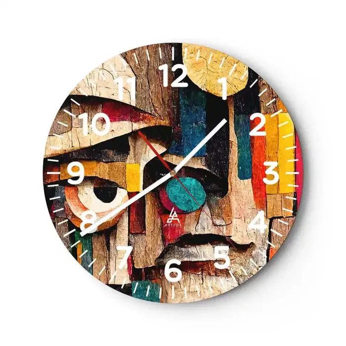 Reloj de pared – Reloj de vidrio – Te veo… – 30×30 cm