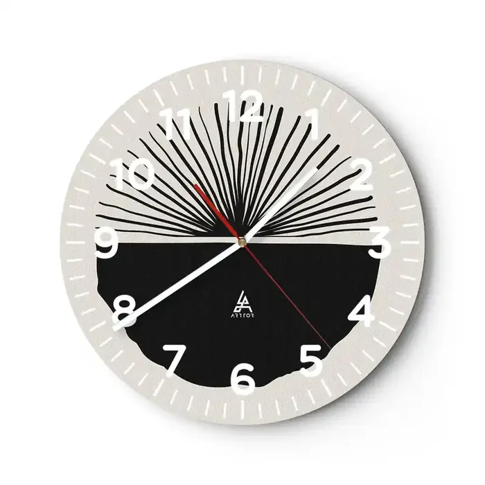 Reloj de pared – Reloj de vidrio – Un abanico de posibilidades – 40×40 cm