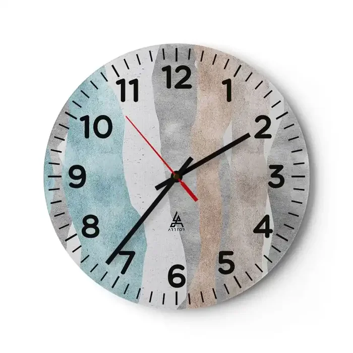 Reloj de pared – Reloj de vidrio – Un estudio de la cercanía – 30×30 cm