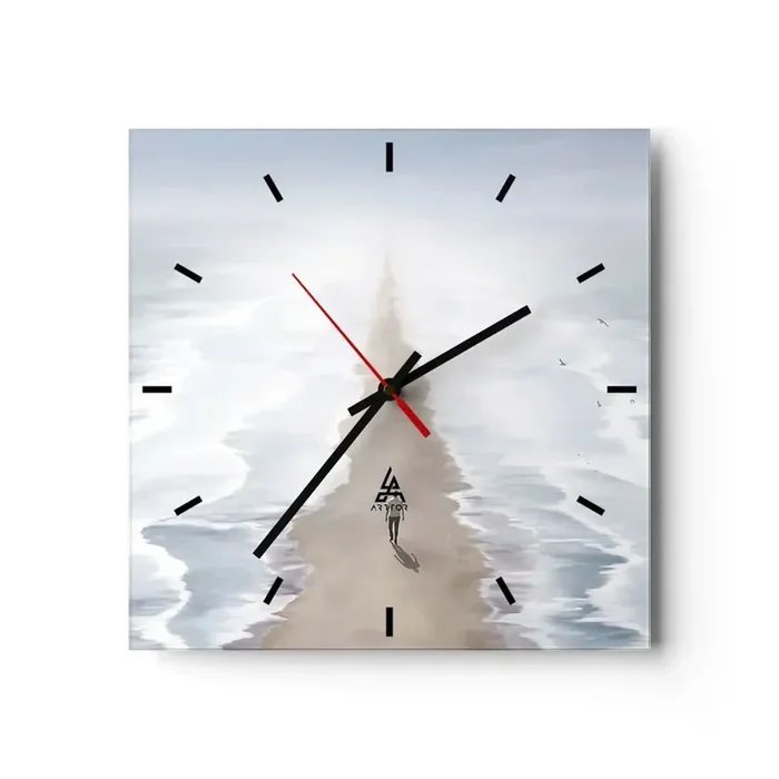 Reloj de pared – Reloj de vidrio – Un futuro brillante – 40×40 cm