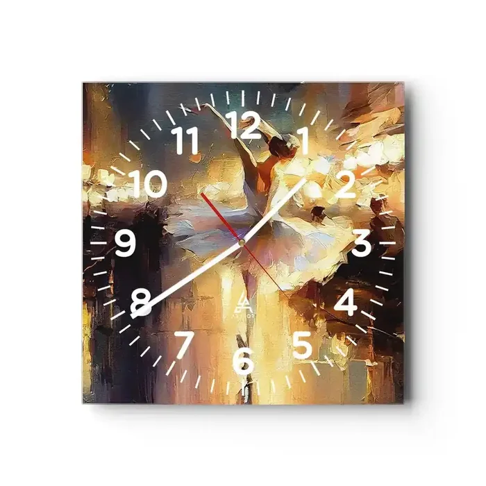 Reloj de pared – Reloj de vidrio – Un milagro en la calle – 30×30 cm
