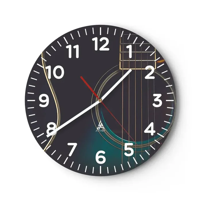 Reloj de pared – Reloj de vidrio – Un momento antes de que suene – 30×30 cm