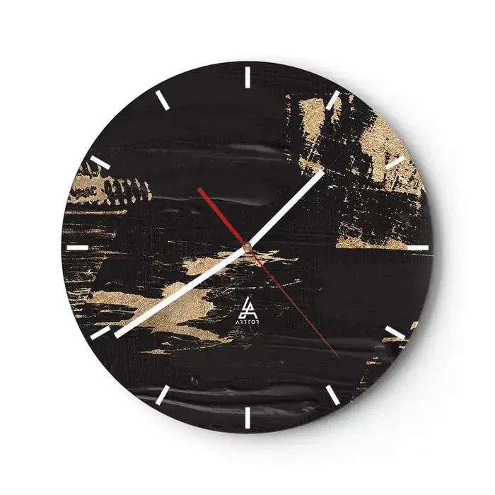 Reloj de pared – Reloj de vidrio – Un rastro de tacto – 40×40 cm