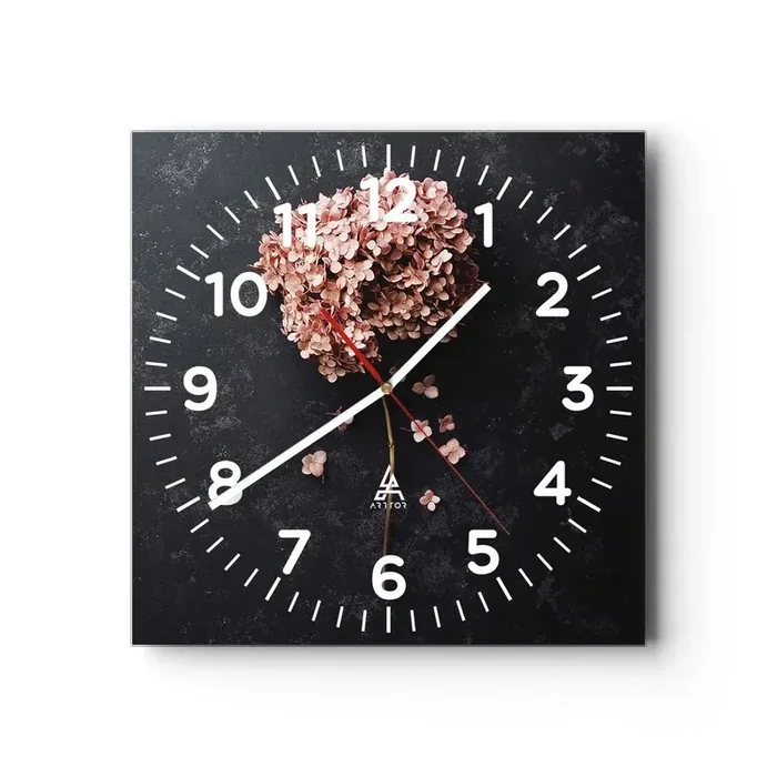 Reloj de pared – Reloj de vidrio – Un signo verdaderamente romántico – 30×30 cm