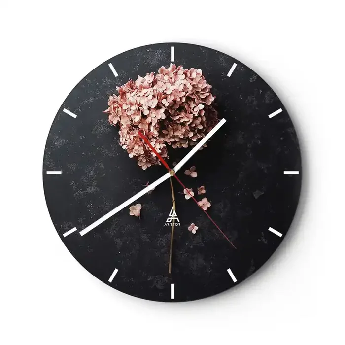 Reloj de pared – Reloj de vidrio – Un signo verdaderamente romántico – 40×40 cm