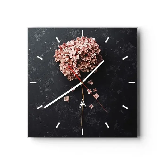 Reloj de pared – Reloj de vidrio – Un signo verdaderamente romántico – 40×40 cm