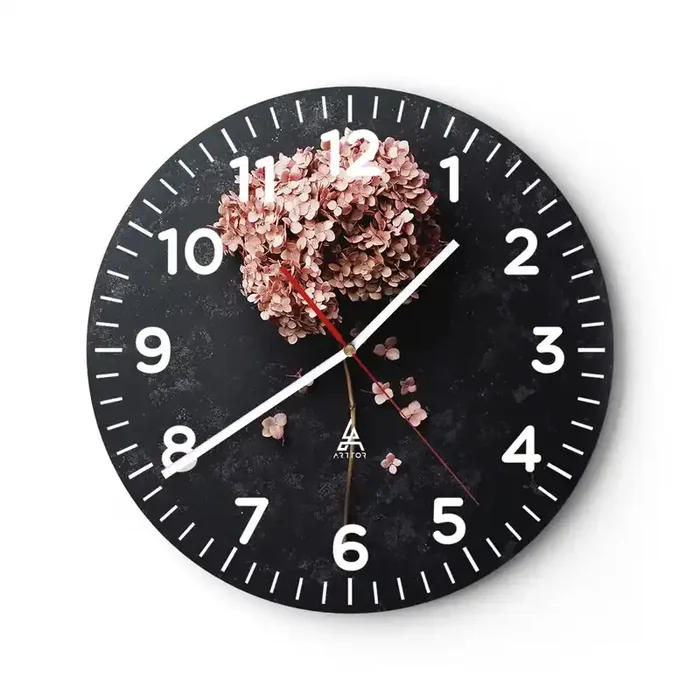 Reloj de pared – Reloj de vidrio – Un signo verdaderamente romántico – 40×40 cm