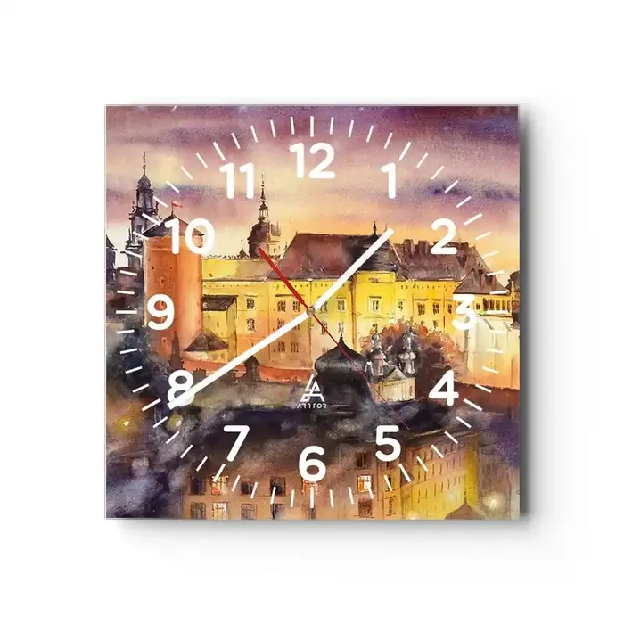 Reloj de pared – Reloj de vidrio – Una historia y un cuento – 30×30 cm