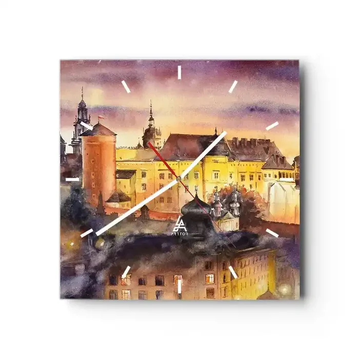Reloj de pared – Reloj de vidrio – Una historia y un cuento – 40×40 cm