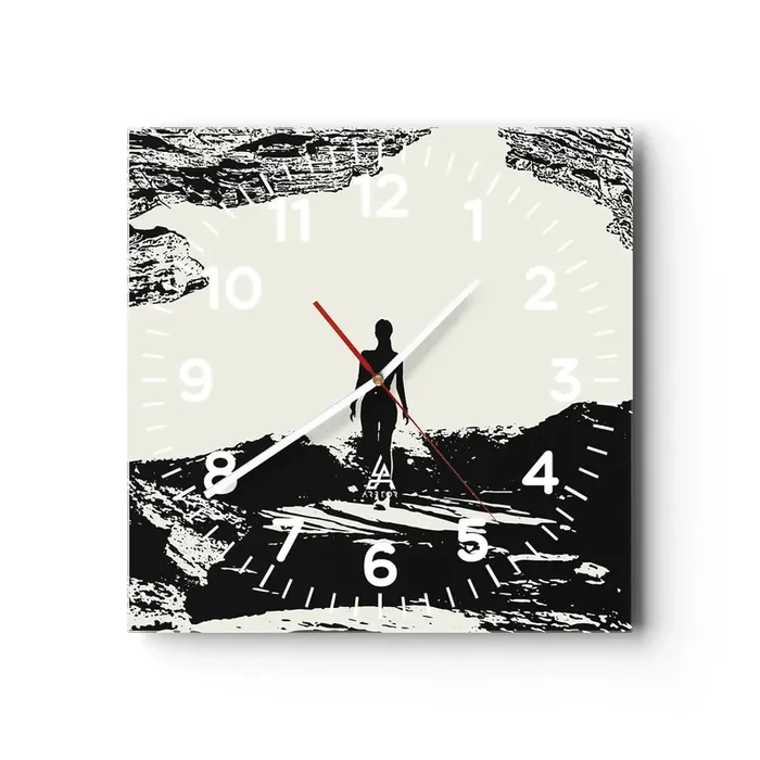 Reloj de pared – Reloj de vidrio – Una nueva mirada – 30×30 cm