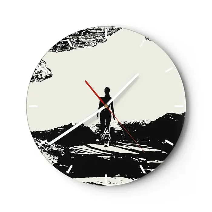 Reloj de pared – Reloj de vidrio – Una nueva mirada – 40×40 cm