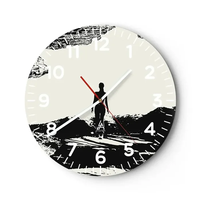 Reloj de pared – Reloj de vidrio – Una nueva mirada – 40×40 cm
