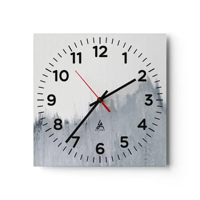 Reloj de pared – Reloj de vidrio – Una señal misteriosa – 30×30 cm