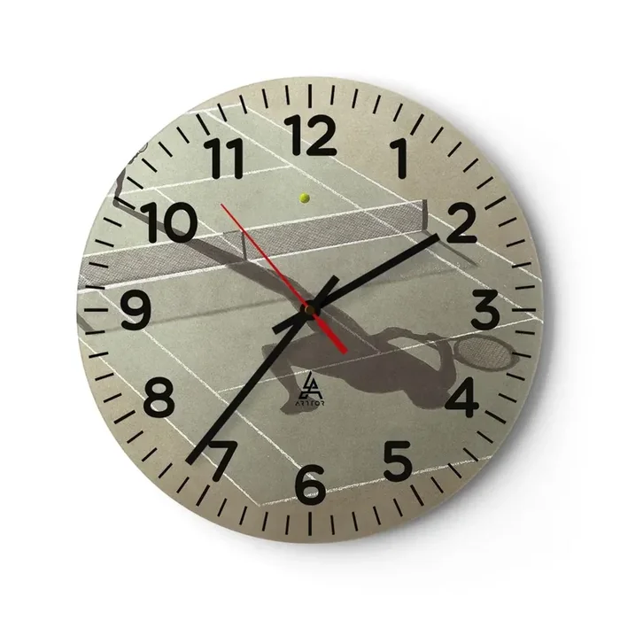 Reloj de pared – Reloj de vidrio – Véncete a ti mismo – 30×30 cm