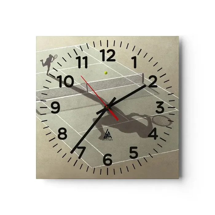 Reloj de pared – Reloj de vidrio – Véncete a ti mismo – 30×30 cm
