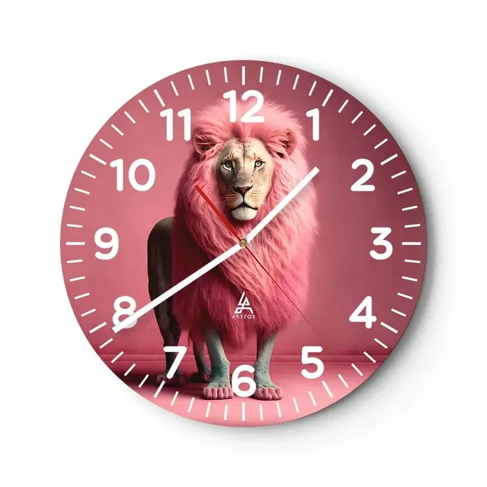 Reloj de pared – Reloj de vidrio – Y ya no me tienes miedo – 30×30 cm