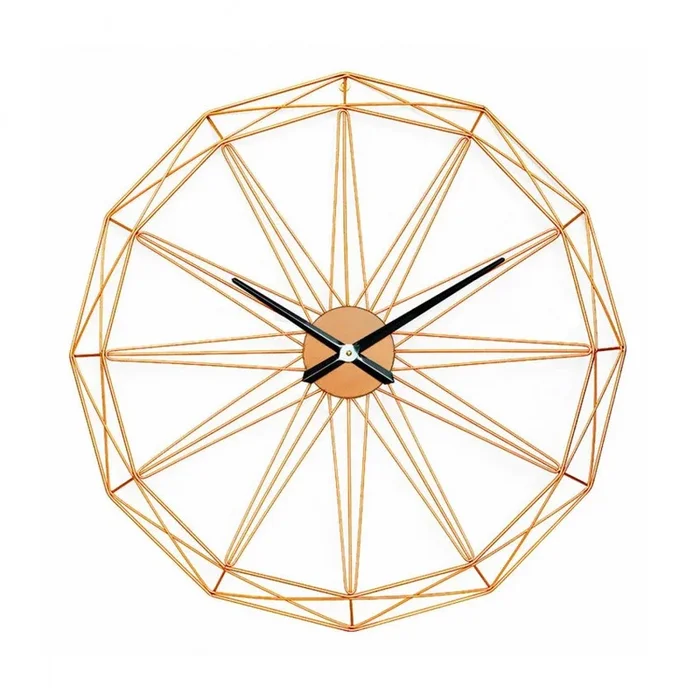 Reloj de Pared Moderno Dorado Ø80cm O91