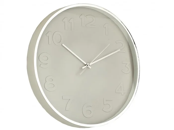 Reloj Dorado / Blanco Pvc