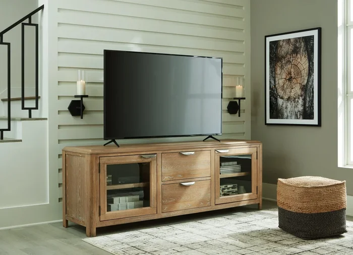 Rencott Light Brown 80″ TV Stand