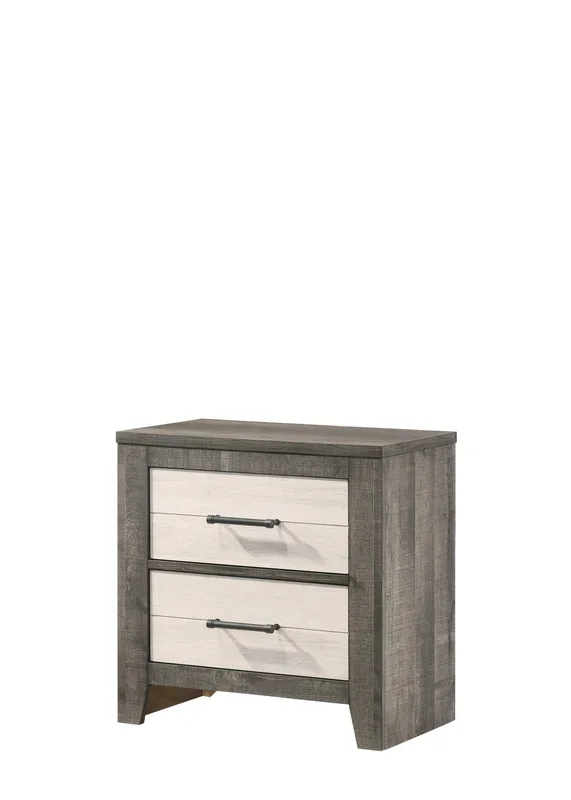 Rhett Brown and Cream Nightstand