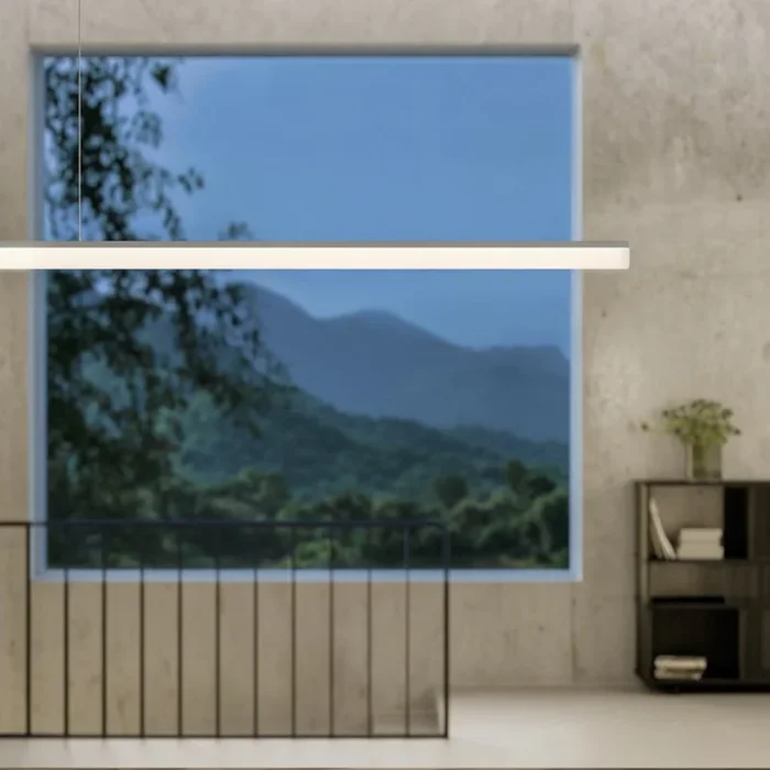 Ribag Aroa Colgante LED Dali dim 4.000K aluminio 120cm