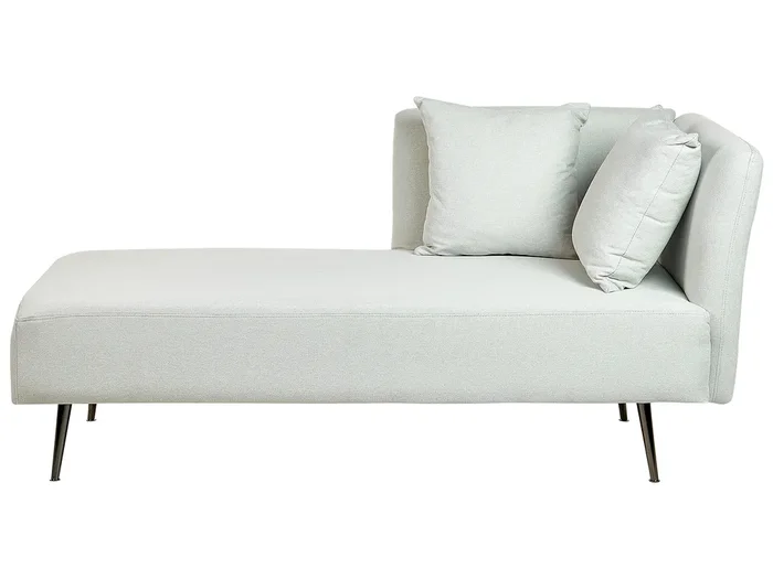 Right-Hand Chaise Lounge RIOM Fabric Mint Green