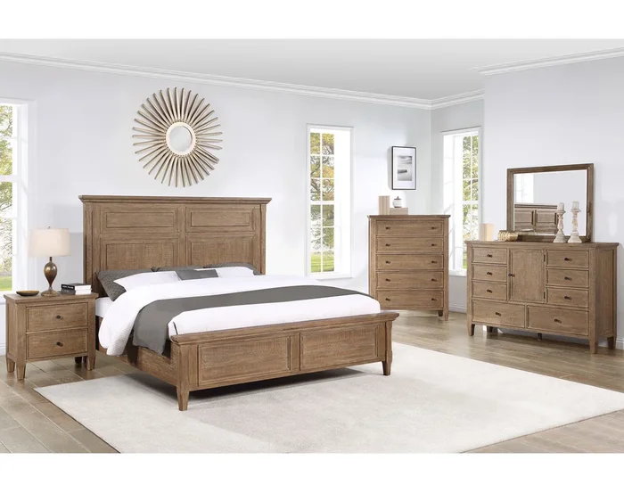 Riverdale Driftwood Panel Bedroom Set