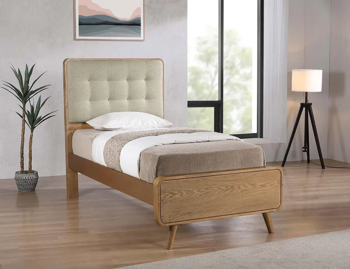 Robyn Light Ash Wood Twin Platform Bed