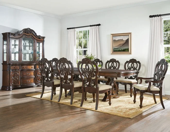 Royale Brown Pecan Dining Room Set