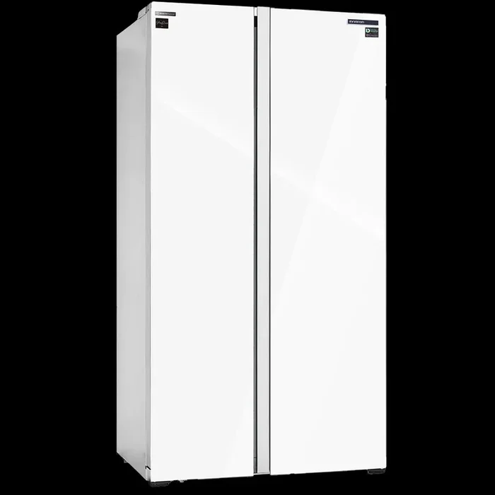 SBS-717GWDA Side By Side Puerta De Cristal Blanco 177 X 91,2 X 70,4 Cm, Inverter, Leco System, Clasificación Energética A++ (f), Display Led, Capacidad Total 562 (l), Luz Led- Infiniton