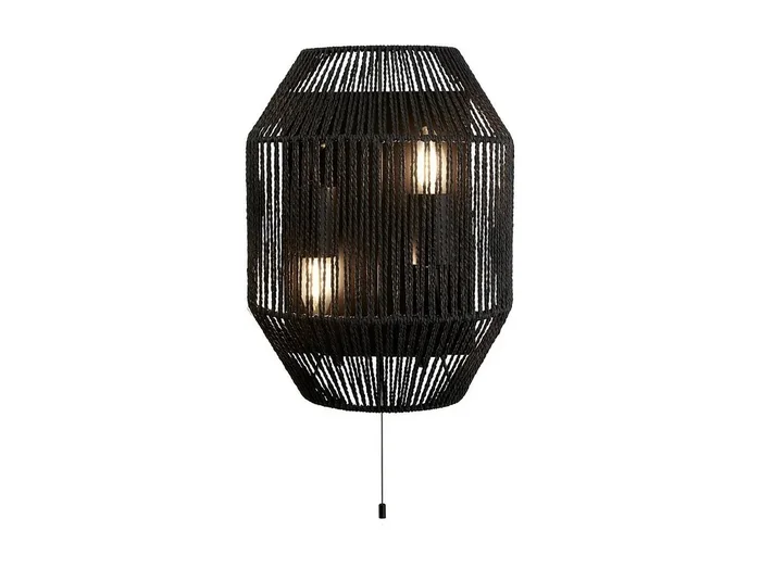 Searchlight 2 ljus vgglampa, svart fltad