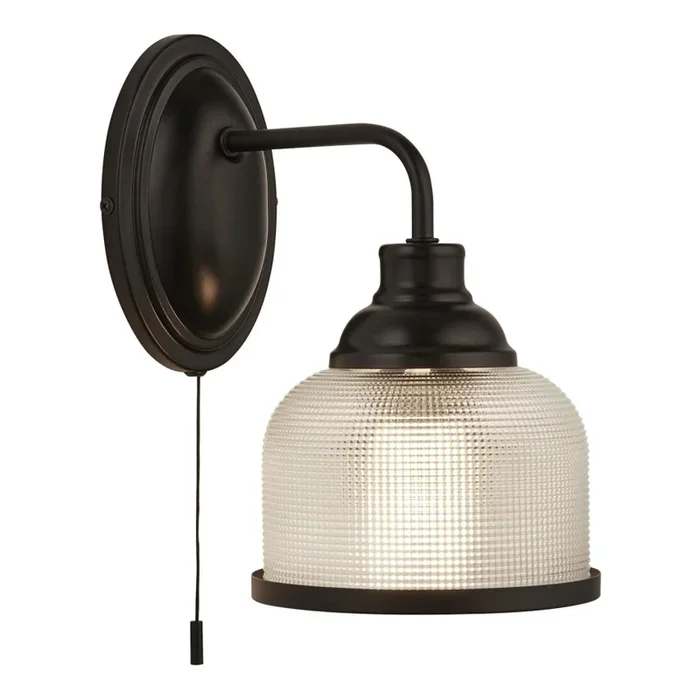 Searchlight – Aplique BISTRO 1xE27/60W/230V negro