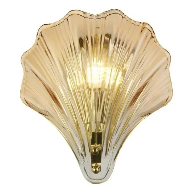 Searchlight – Aplique de pared SHELL 1xG9/7W/230V acabado ahumado