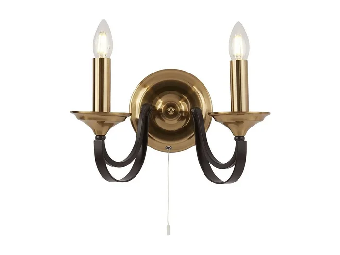 Searchlight Belfry 2 Ljus Ljus Vgg Ljus Mrk Brons, Brun, E14