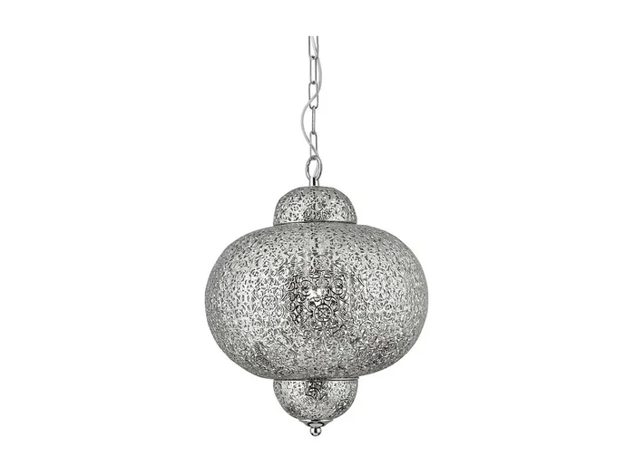 Searchlight Fretwork 1 ljus marockansk takhnge glnsande nickel, E27