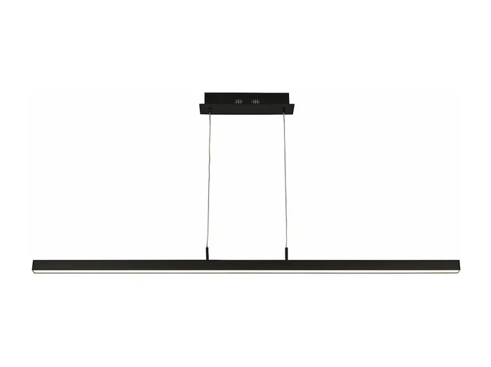 Searchlight Tribeca1 ljus LED-pendel, temperaturfärgskiftande, mattsvart 2700/3000/4000K