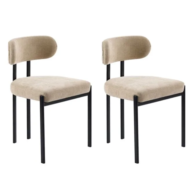 Sen Par de Sillas de Comedor – Sable
