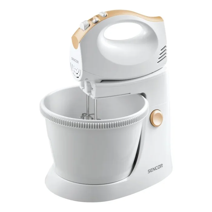 Sencor – Batidora de mano con bol giratorio 500W/230V blanco