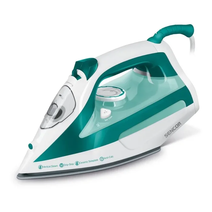 Sencor – Plancha de vapor 2600W/230V turquesa/blanco