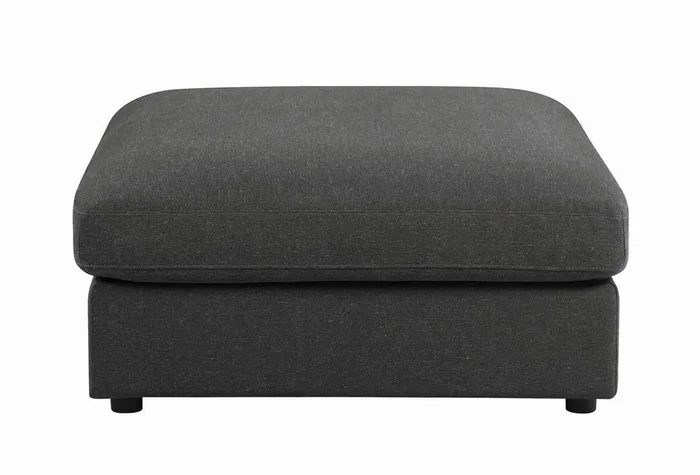 Serene Charcoal Upholstered Rectangular Ottoman