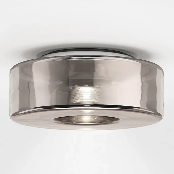 serien.lighting Curling M techo 2.700K cristal plata