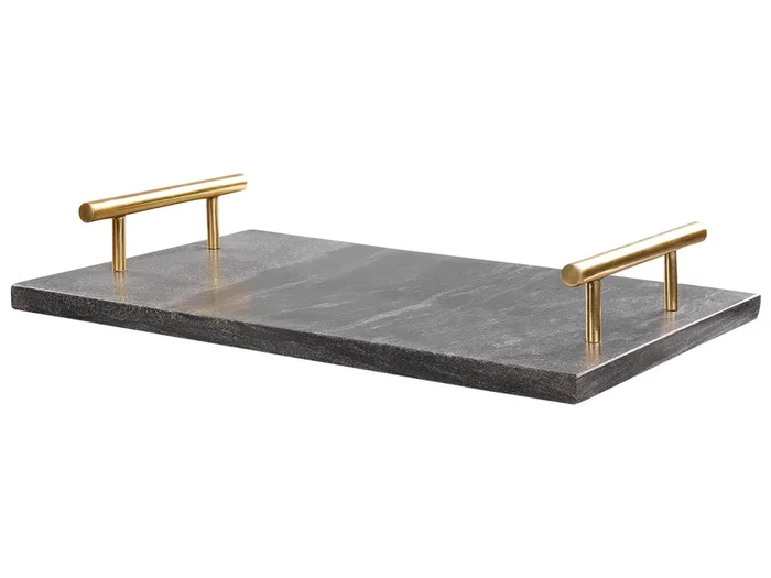 Serving Tray DIMARI Stone Black Marble