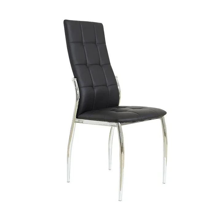 Set 2 sillas de comedor ecopiel CAMI – Negro