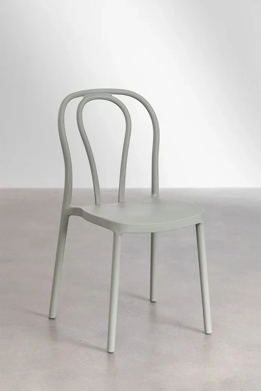 Set de Mesa Redonda (Ø70 cm) y 2 Sillas de Jardín Mizzi Verde Caqui – SKLUM