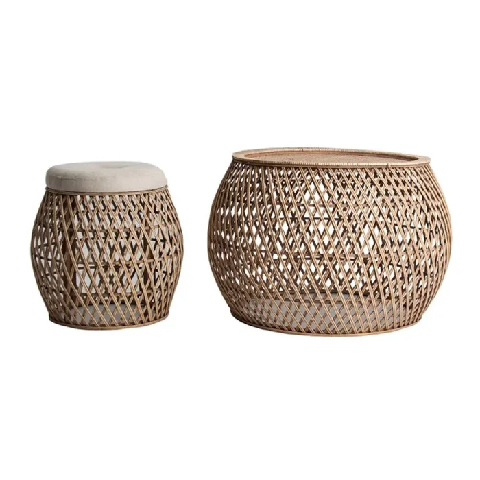 Set Mesa Auxiliar y Taburete ‘Ricard’