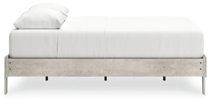 Shawburn Whitewash Queen Platform Base Bed