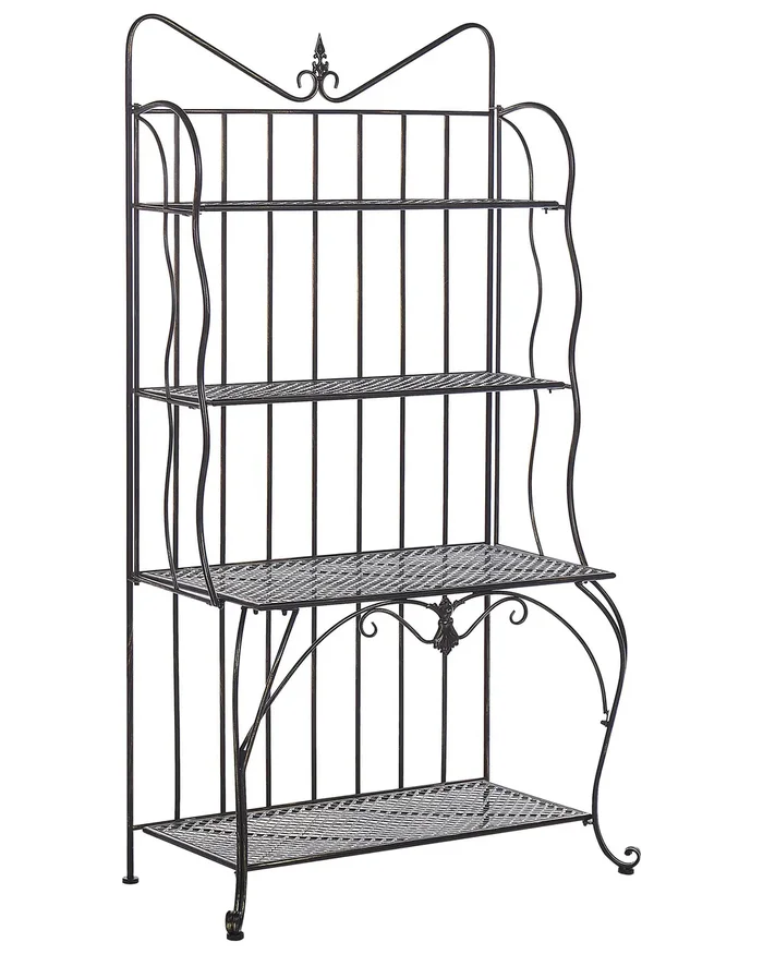 Shelving Unit PAVONA Metal 94 cm 50 cm Black