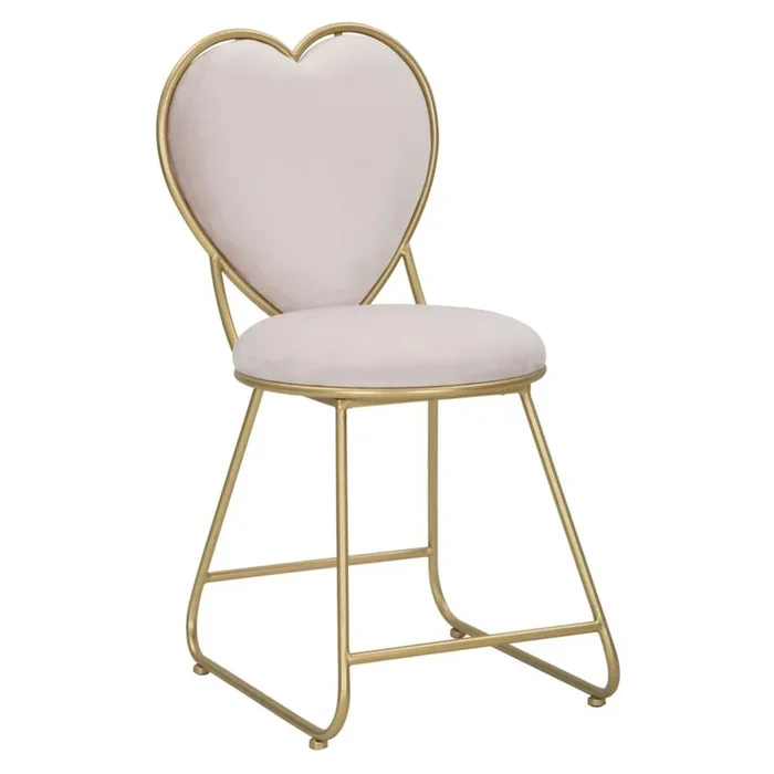 Silla Corazón 14, Metal, Rosa