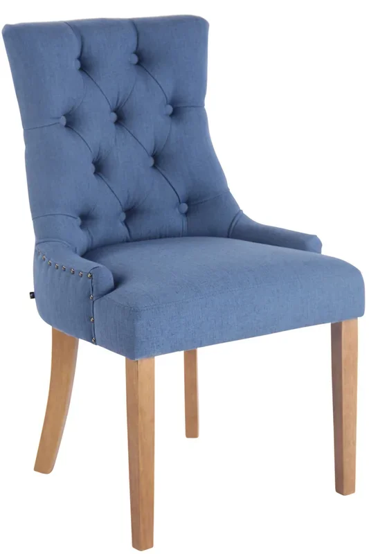 Silla De Comedor Aberdeen En Tela Azul Antiguo claro